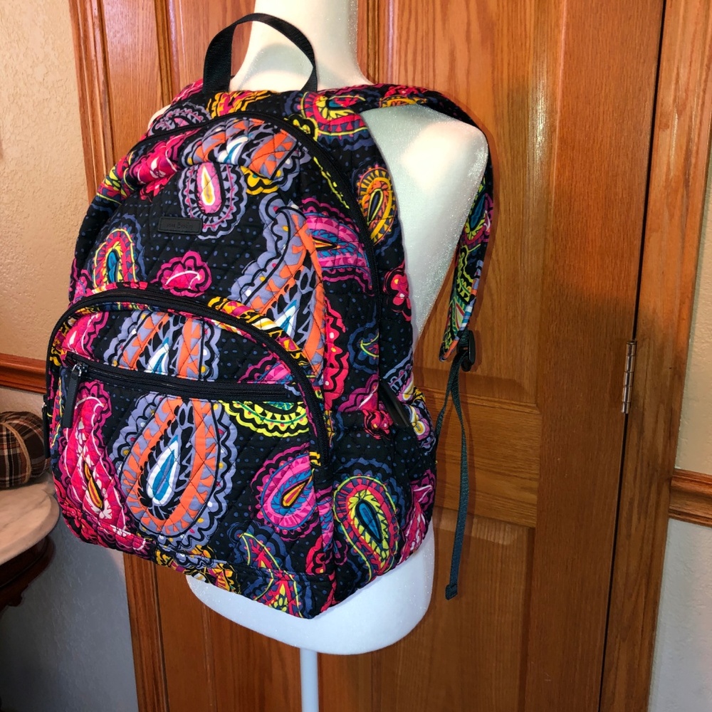Vera Bradley Rare Paisley Backpack - Picture 3 of 5